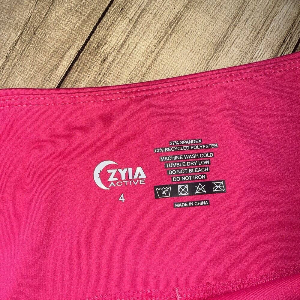 Zyia Active Women’s Pocket Light and Tight Pink Capri Leggings Size 4 - Picture 6 of 9